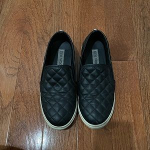 Black Steven Madden Slip On Shoes
